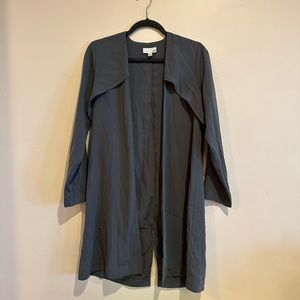 14th & Union Long Sleeve Trench Open Front Cardigan
